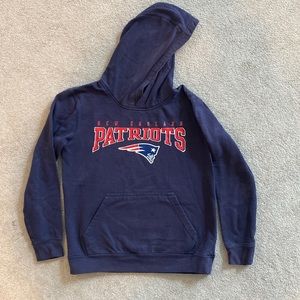 Kids Patriots Blue Hoodies, size M 10/12.  NFL team apparel.